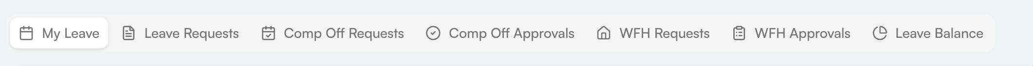 Leave workspace navigation with seven views